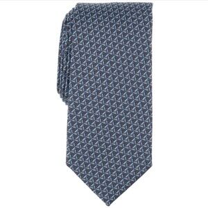 Perry Ellis Portfolio Men's Mackin Geo-Pattern Tie - Brown/Blue